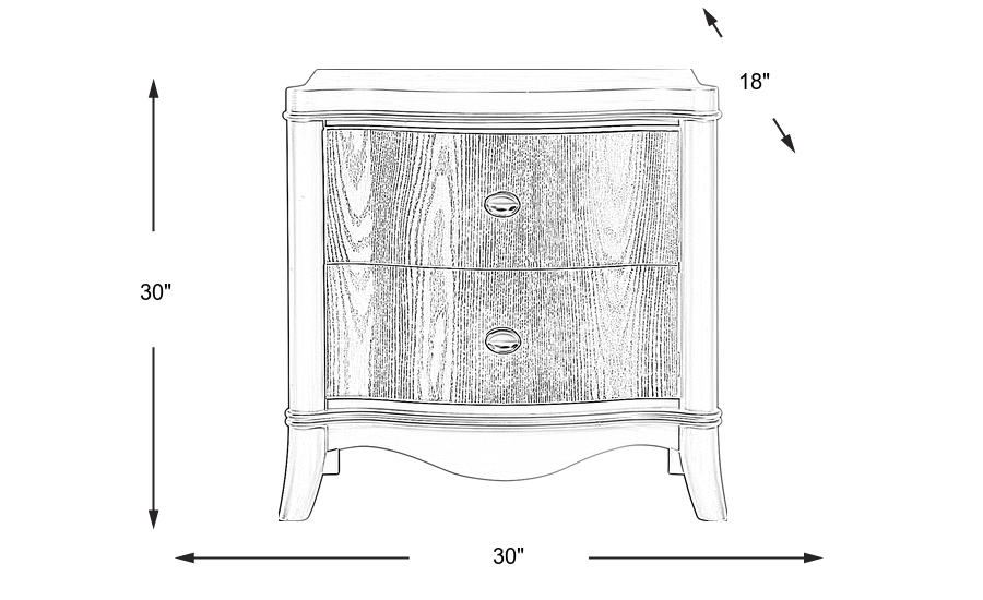 Dimension Image. Please refer to the Dimension Tab on this page for dimension details.