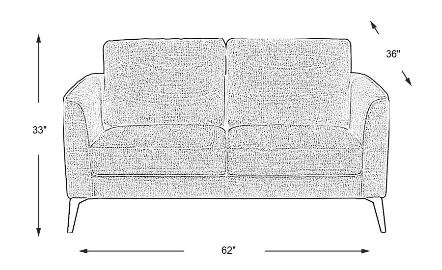 Dimension Image. Please refer to the Dimension Tab on this page for dimension details.