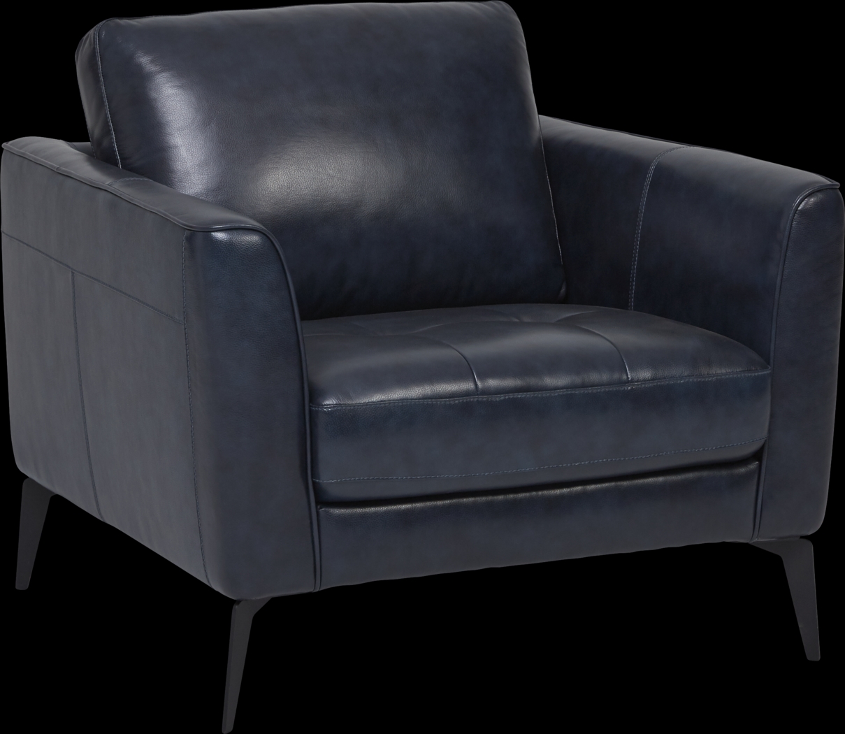 Brazil Midnight 3 Pc Leather Living Room - Thumbnail - Image 4