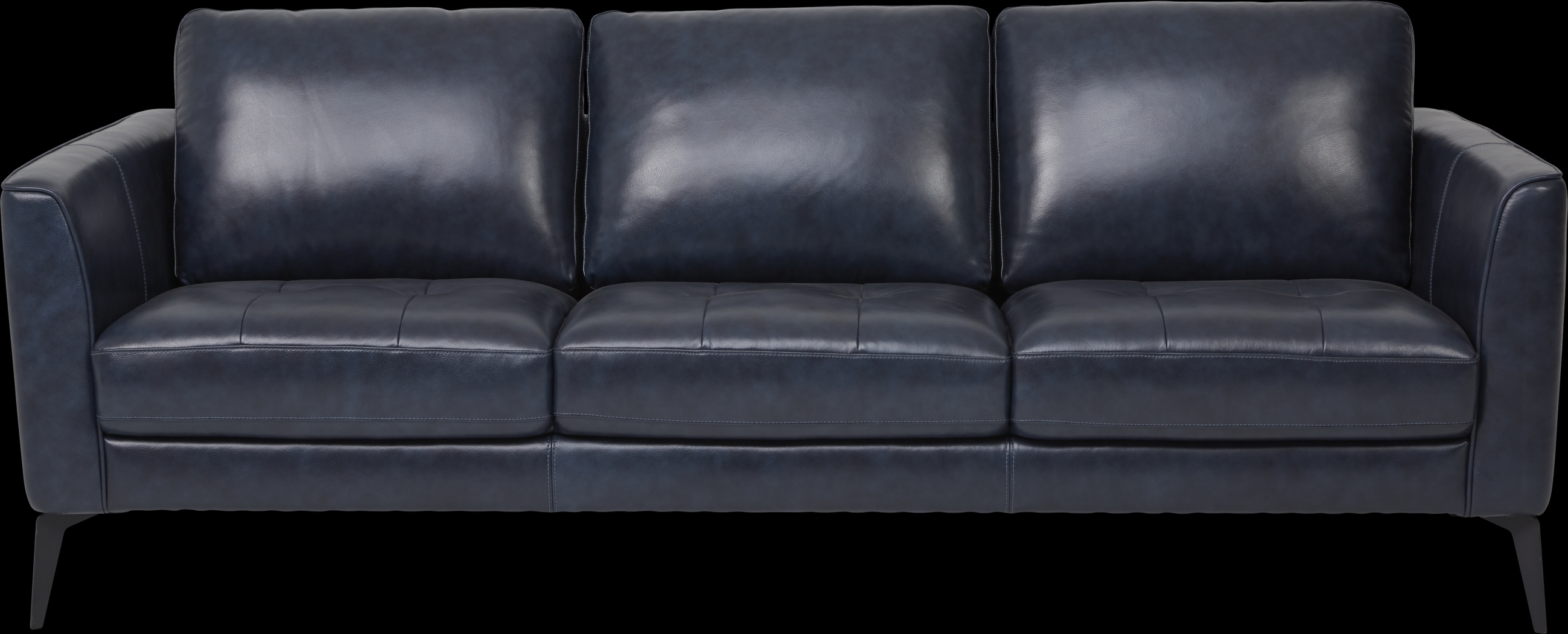 Brazil Midnight 3 Pc Leather Living Room - Thumbnail - Image 2