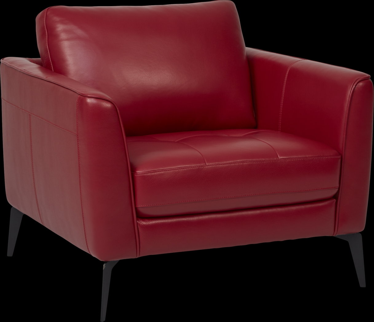 Brazil Red 3 Pc Leather Living Room - Thumbnail - Image 4