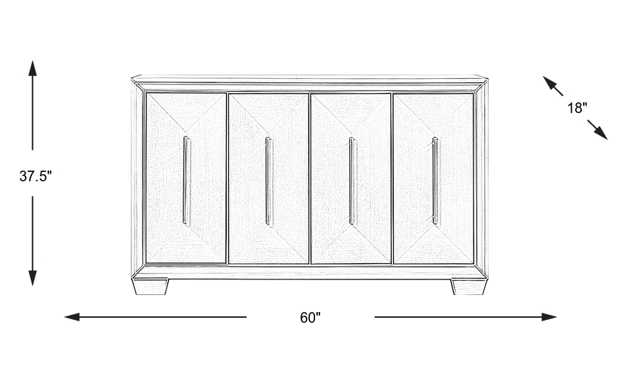 Dimension Image. Please refer to the Dimension Tab on this page for dimension details.