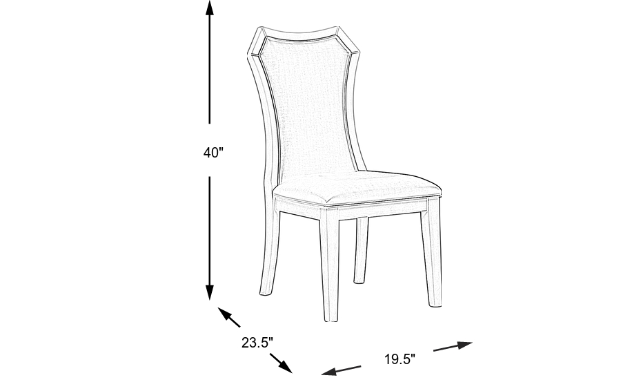 Dimension Image. Please refer to the Dimension Tab on this page for dimension details.