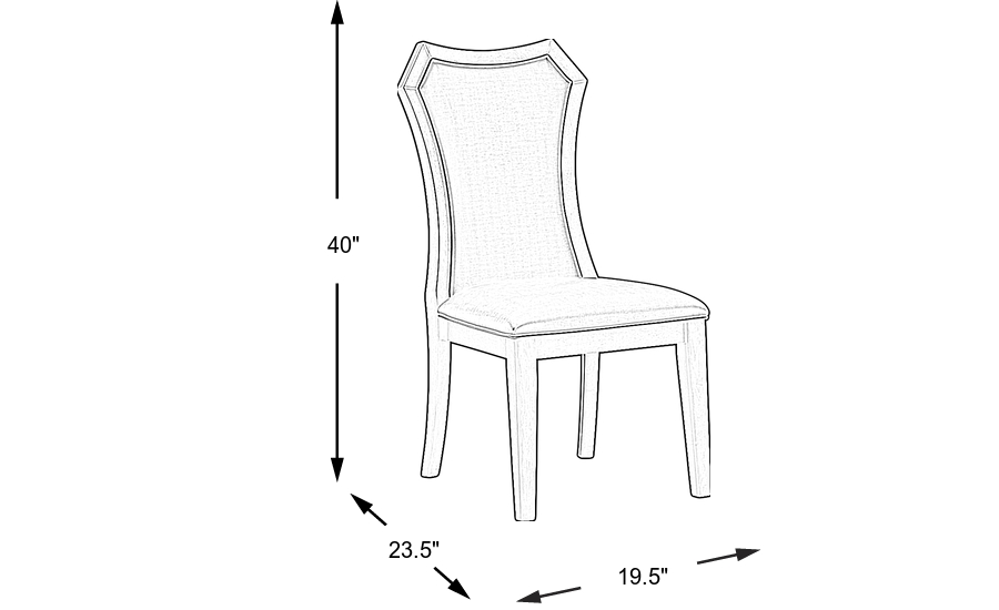 Dimension Image. Please refer to the Dimension Tab on this page for dimension details.