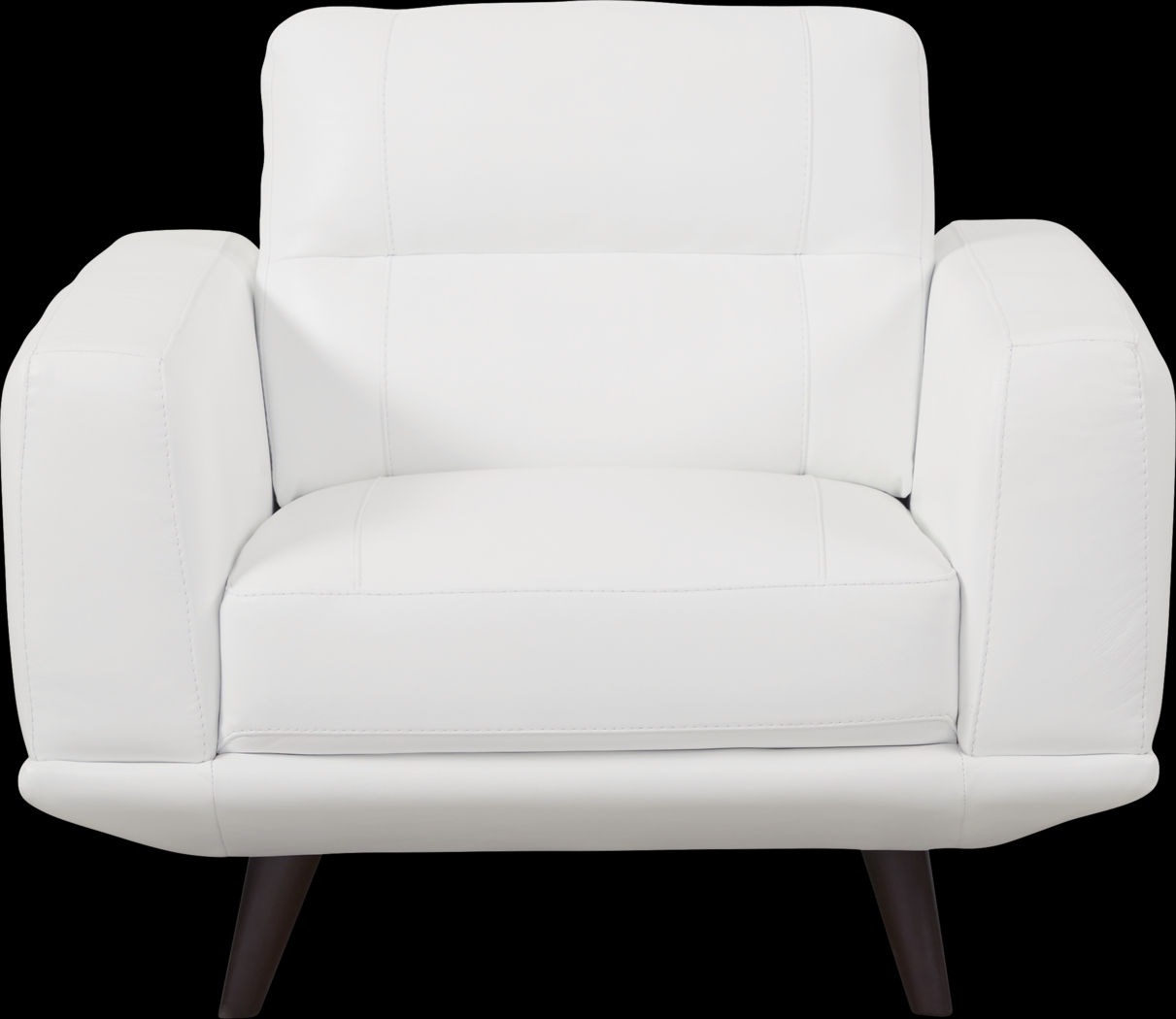 Capistrano White Leather 3 Pc Living Room - Thumbnail - Image 5