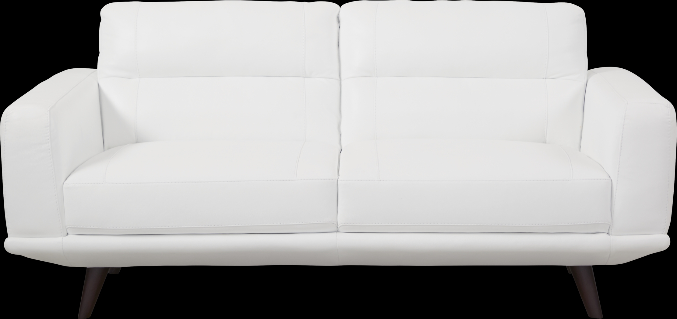 Capistrano White Leather 3 Pc Living Room - Thumbnail - Image 3