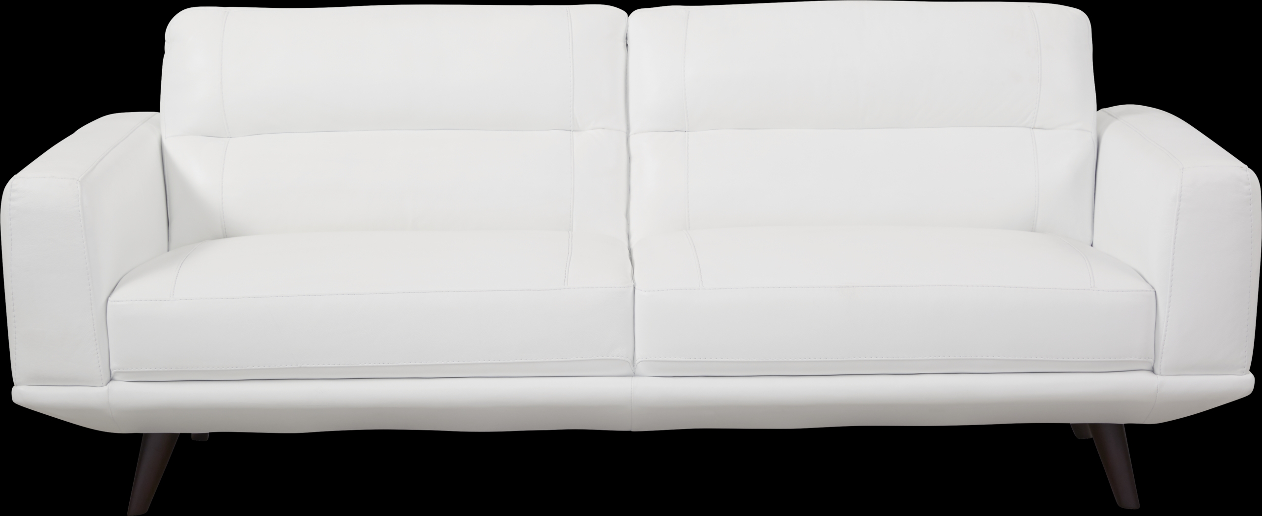 Capistrano White Leather 3 Pc Living Room - Thumbnail - Image 2