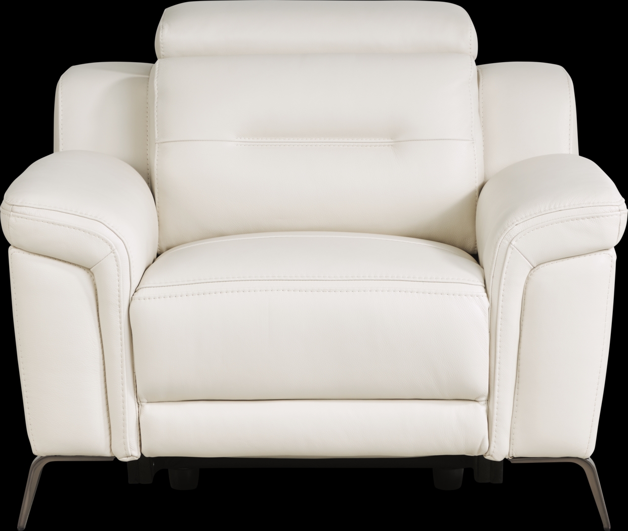 Castella Ivory Leather 3 Pc Dual Power Reclining Living Room - Thumbnail - Image 14