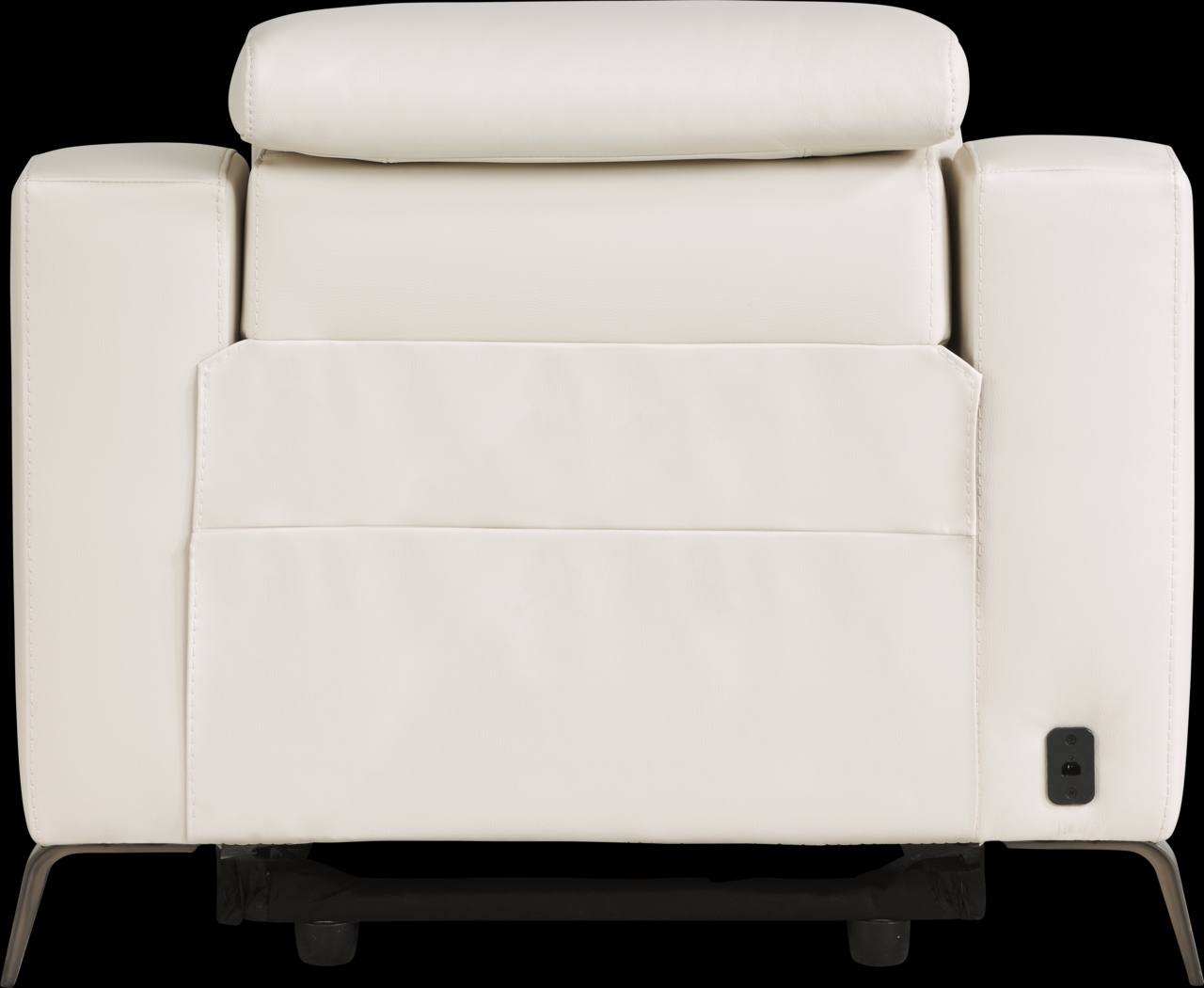 Castella Ivory Leather 3 Pc Dual Power Reclining Living Room - Thumbnail - Image 16
