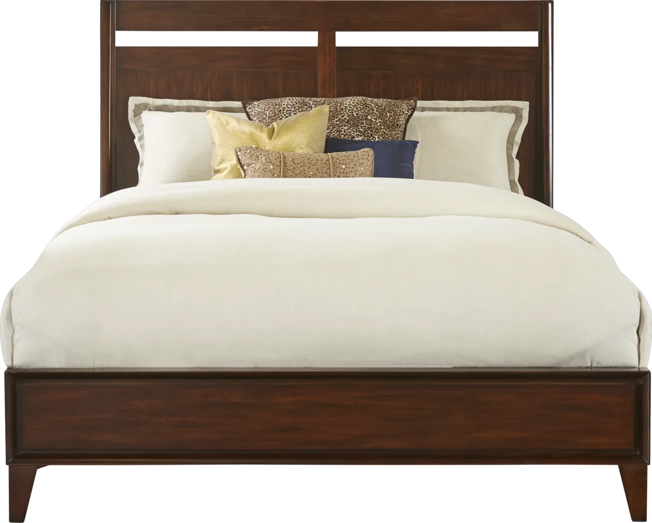 Cimmaron Brown 3 Pc King Sleigh Bed - Thumbnail - Image 1