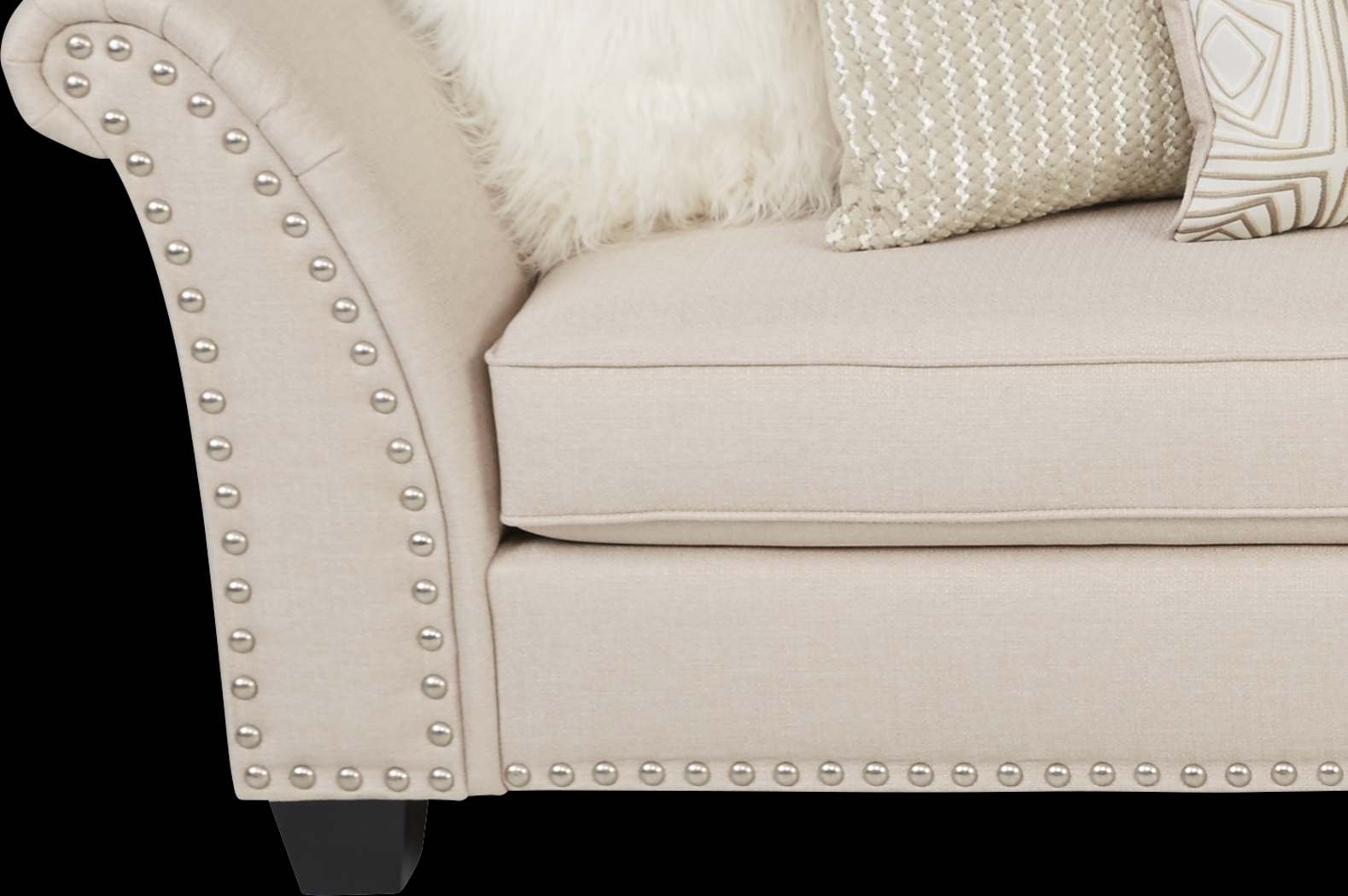 Claremont Beige 3 Pc Sectional Living Room - Thumbnail - Image 3