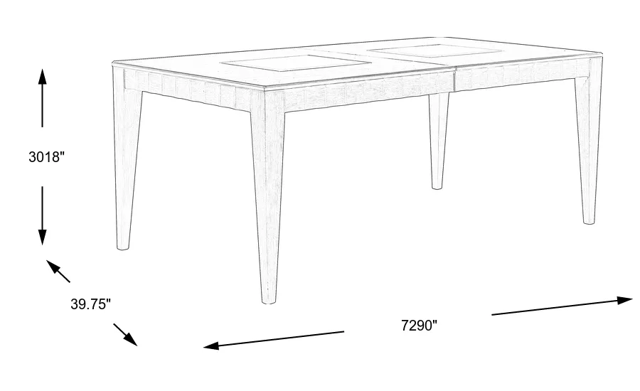 Dimension Image. Please refer to the Dimension Tab on this page for dimension details.