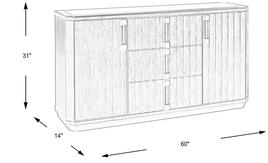 Dimension Image. Please refer to the Dimension Tab on this page for dimension details.