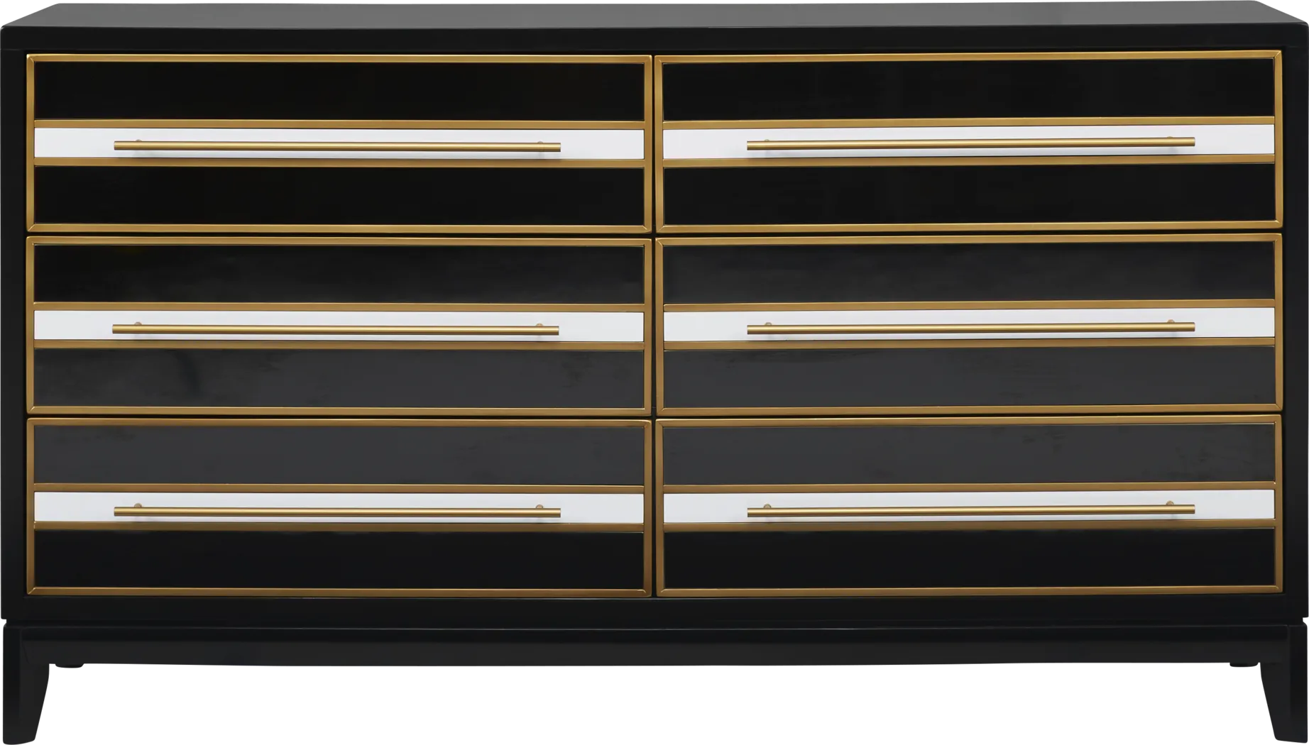 French Riviera Black 5 Pc Queen Panel Bedroom - Thumbnail - Image 4