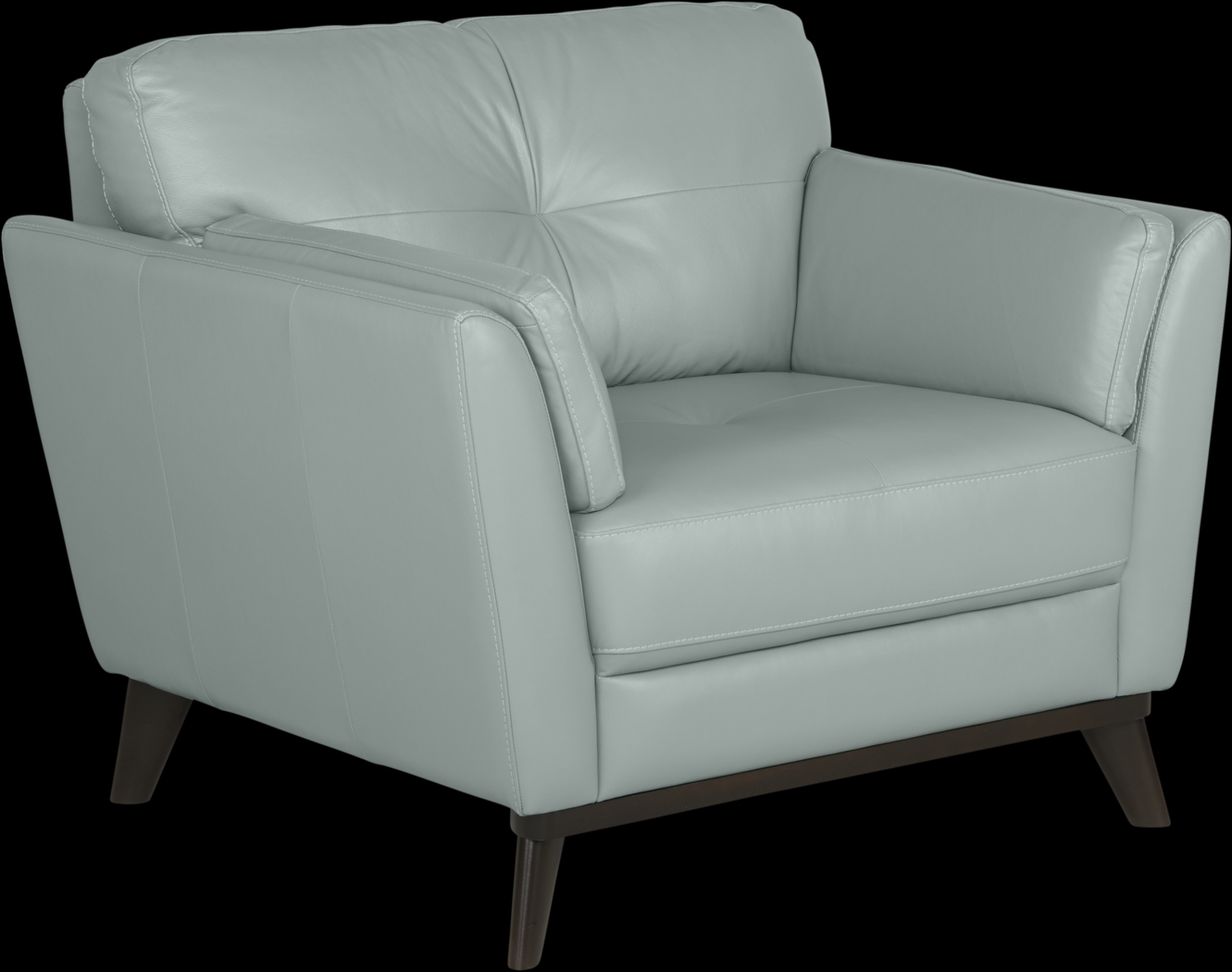 Gabriele Spa Blue Leather Chair - Thumbnail - Image 1