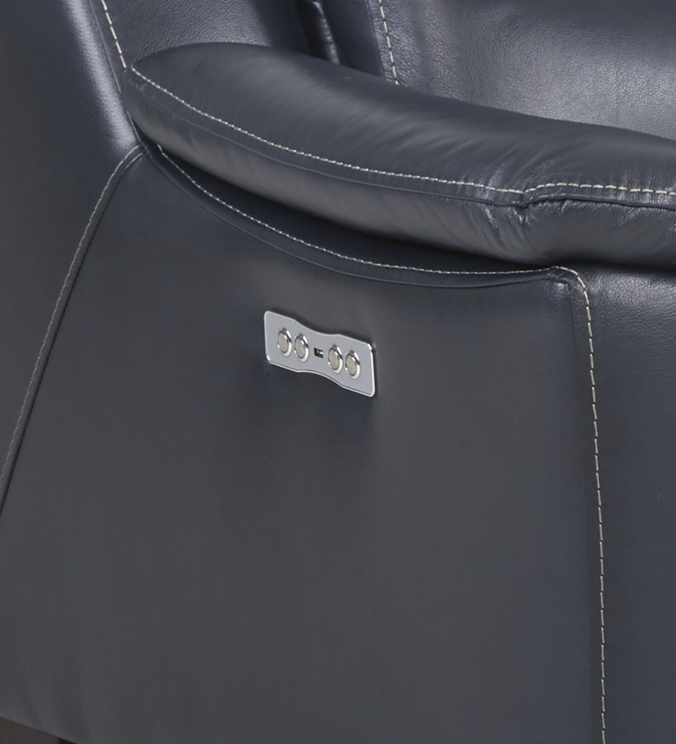 Gallia Way Navy Leather 9 Pc Dual Power Sectional Living Room - Thumbnail - Image 4