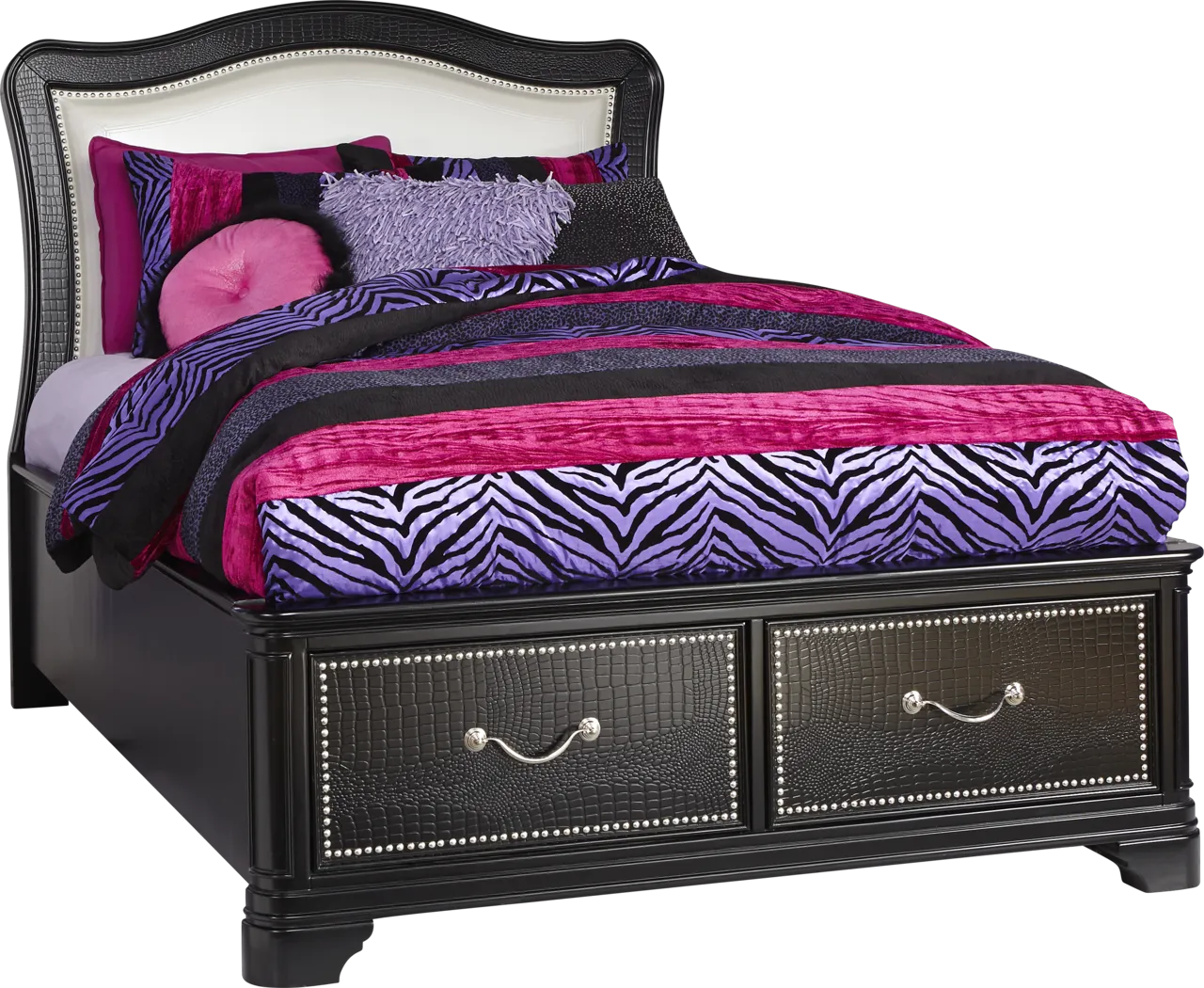 Kayla Black 4 Pc Full Storage Bed - Thumbnail - Image 1