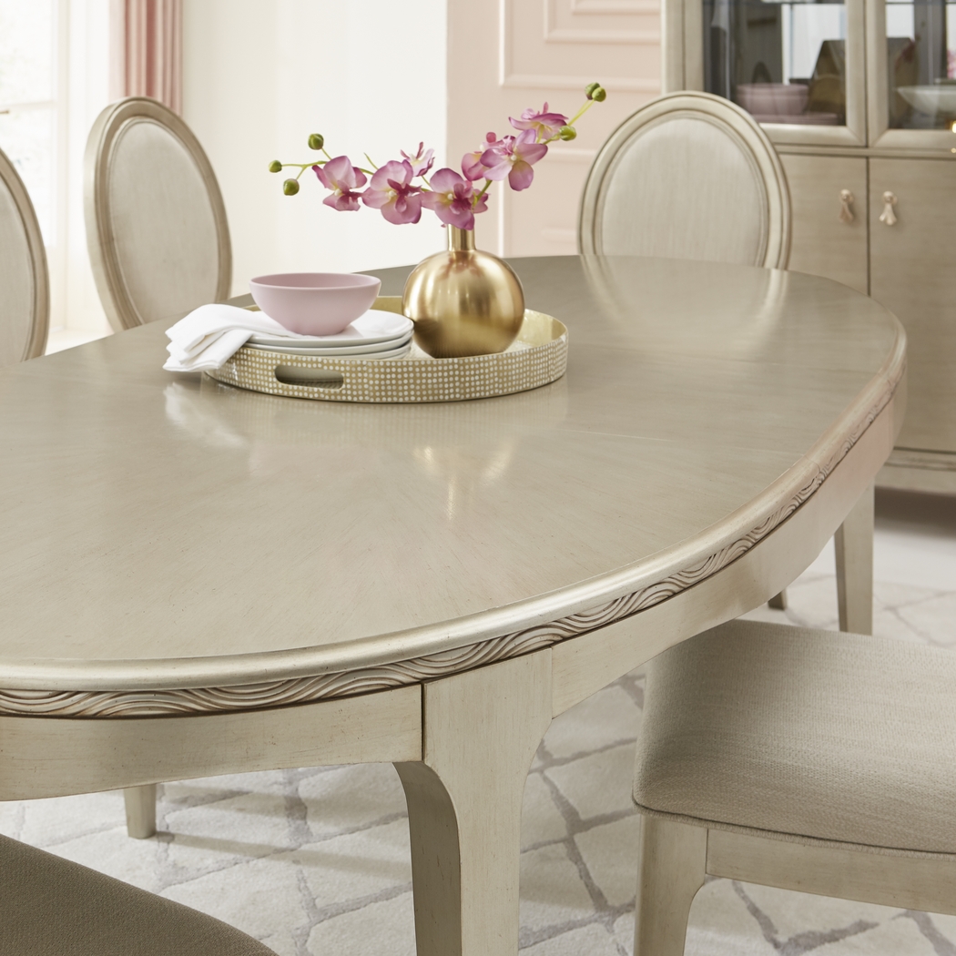 La Reina Silver 5 Pc Oval Dining Room - Thumbnail - Image 4