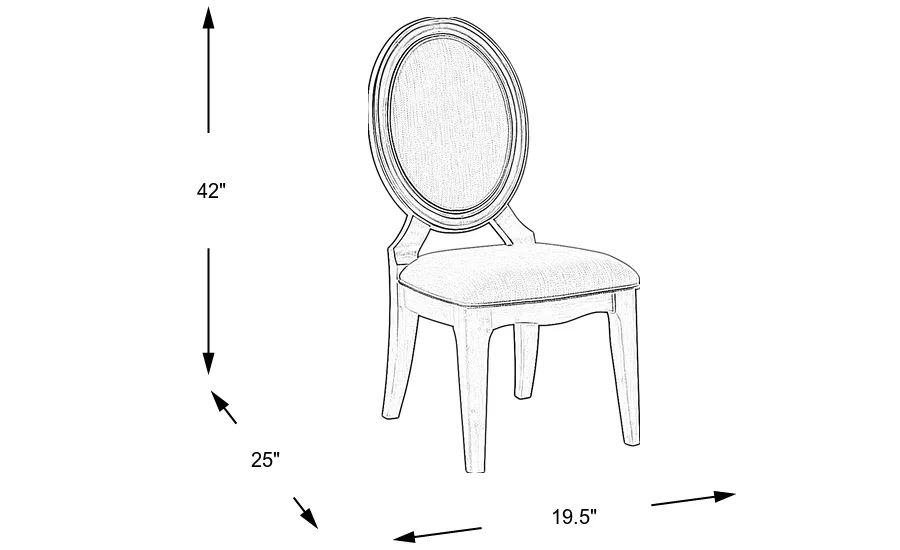 Dimension Image. Please refer to the Dimension Tab on this page for dimension details.
