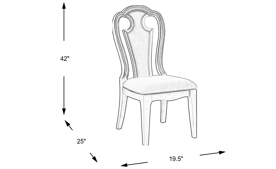 Dimension Image. Please refer to the Dimension Tab on this page for dimension details.