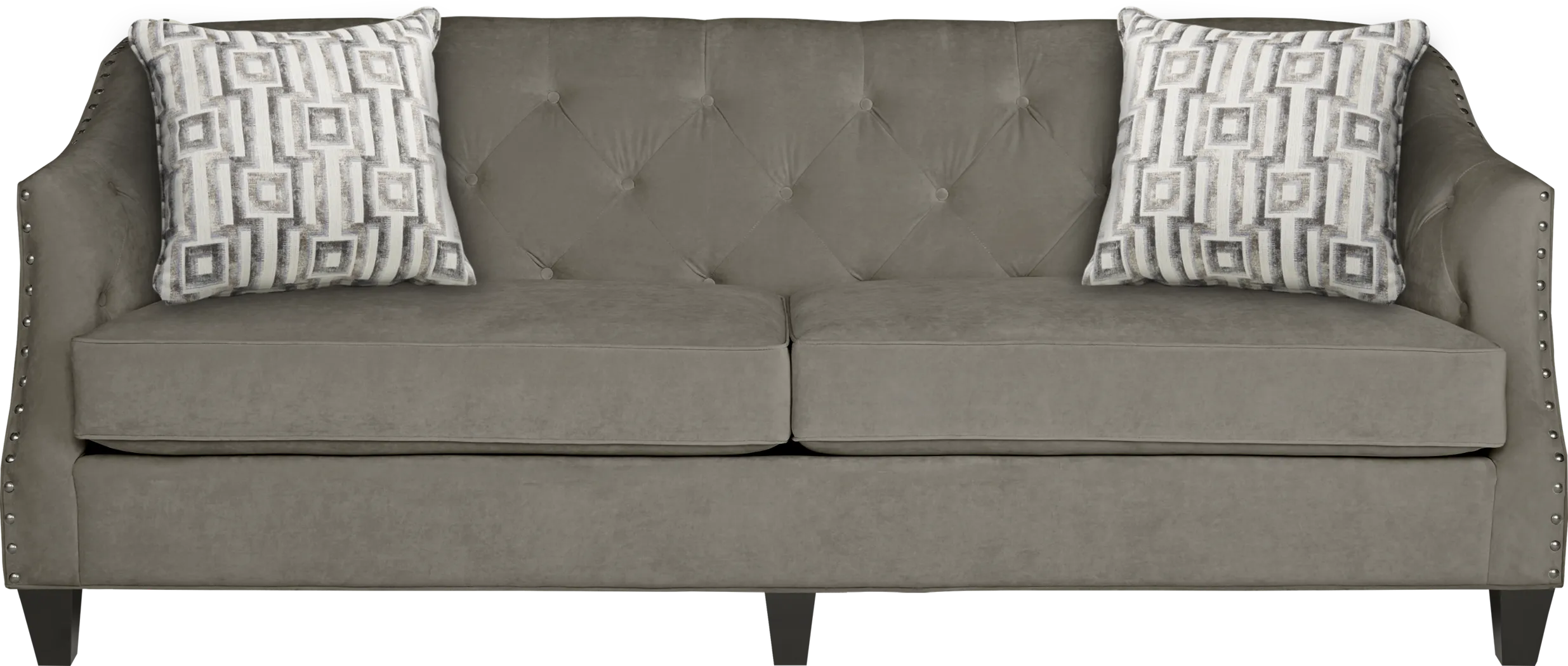 Monaco Court Charcoal Sofa - Thumbnail - Image 1