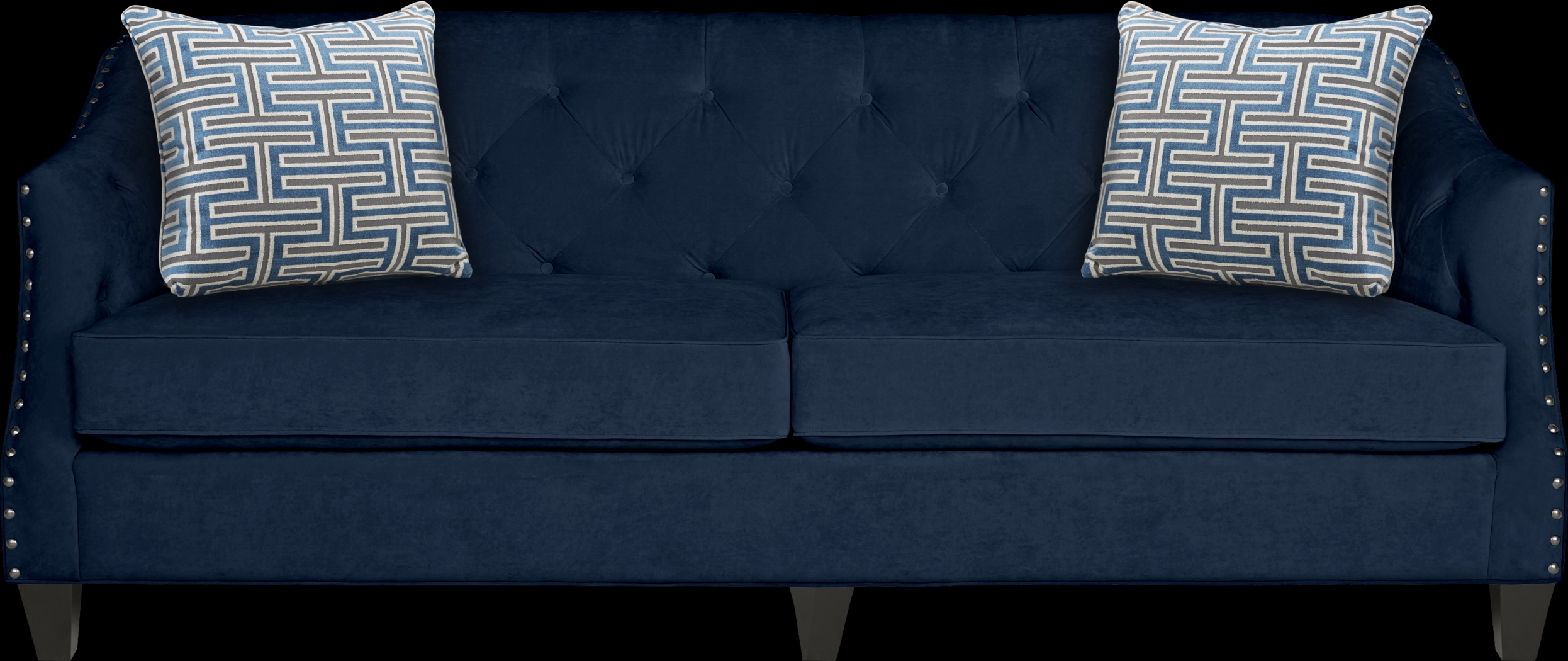 Monaco Court Navy Sofa - Thumbnail - Image 1