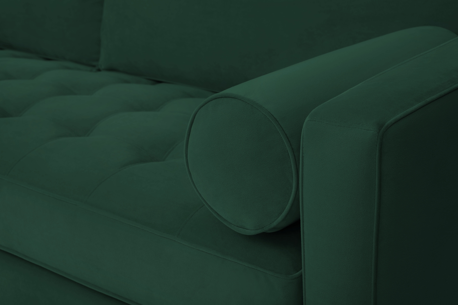 Pacific Palisades Emerald Plush Sofa - Thumbnail - Image 4