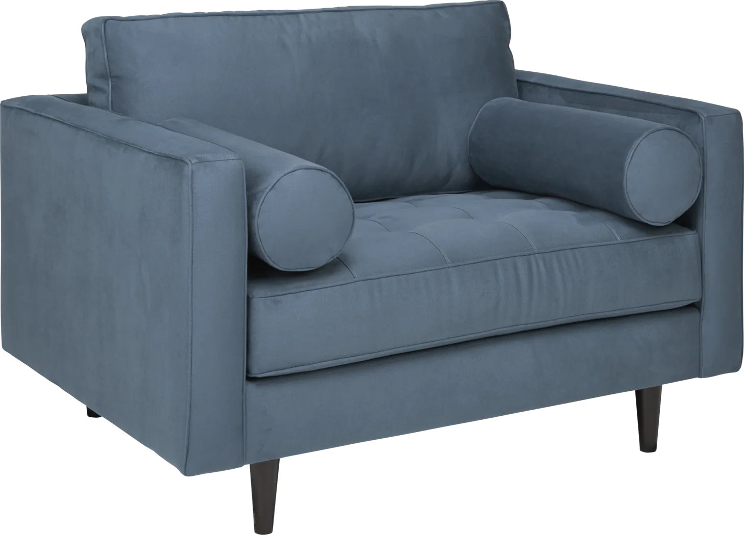 Pacific Palisades Indigo Microfiber Chair - Thumbnail - Image 1