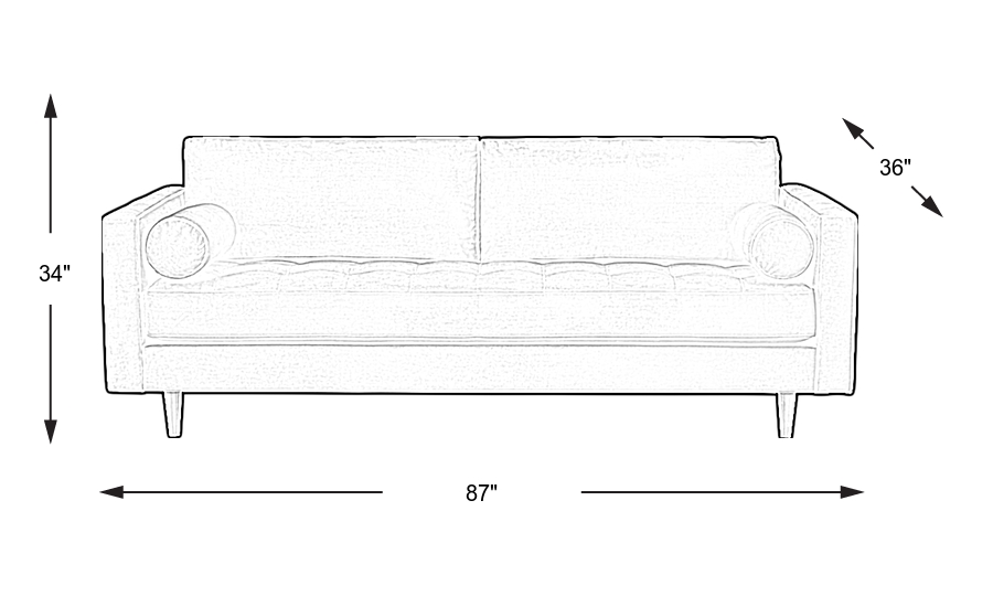 Dimension Image. Please refer to the Dimension Tab on this page for dimension details.