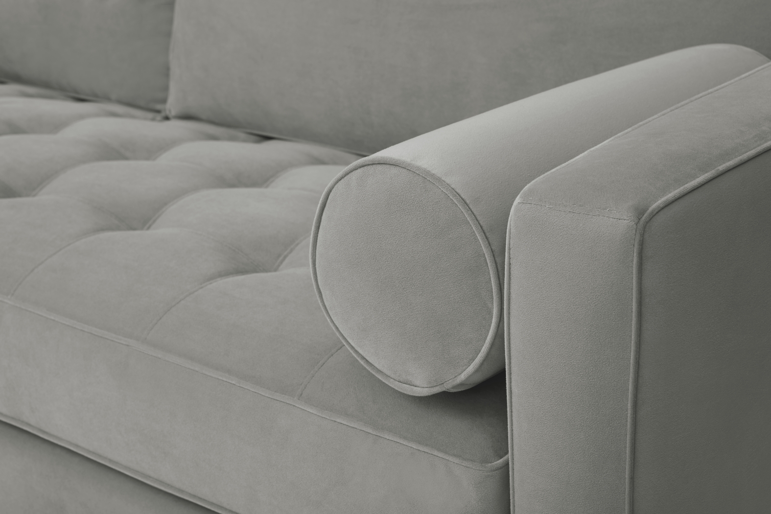 Pacific Palisades Smoke Plush Sofa - Thumbnail - Image 3