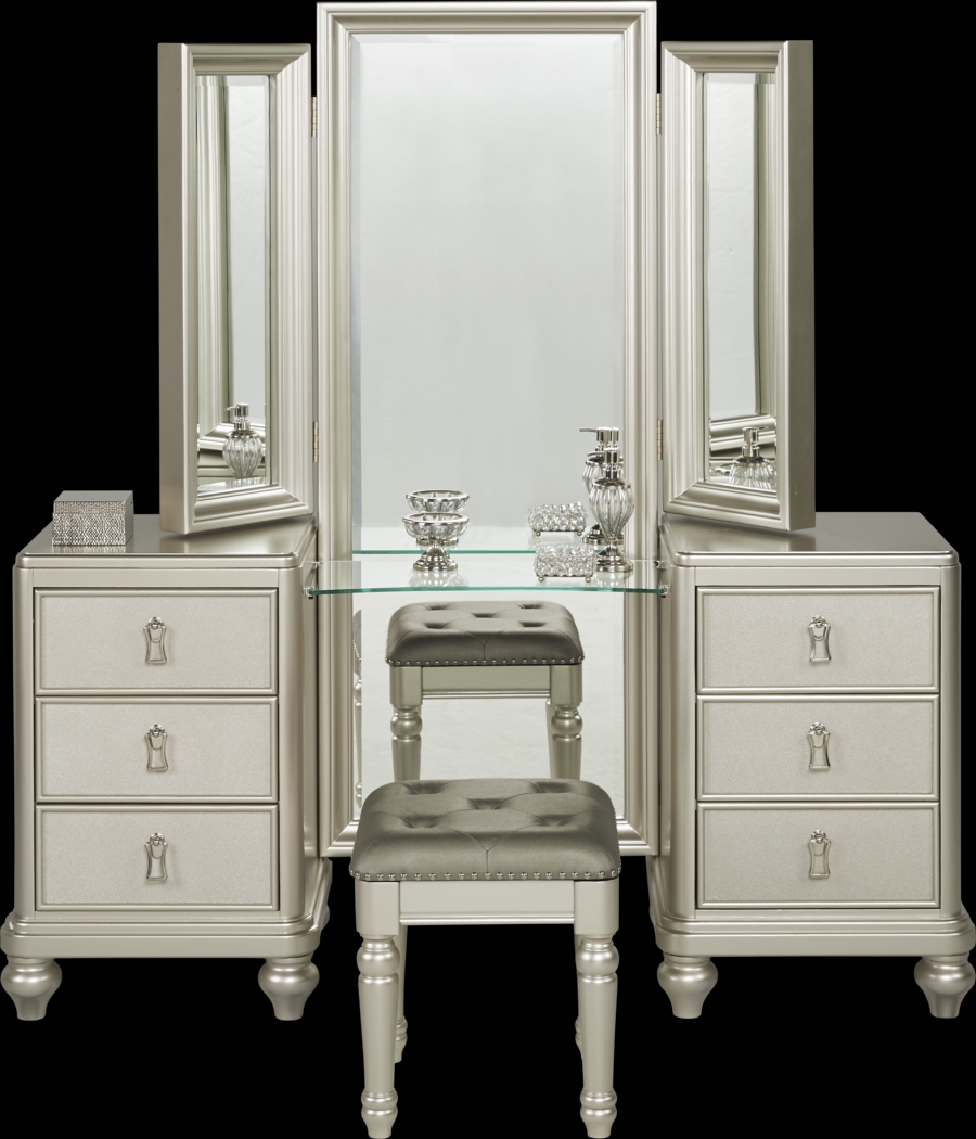 Paris Silver 2 Pc Vanity Set - Thumbnail - Image 2