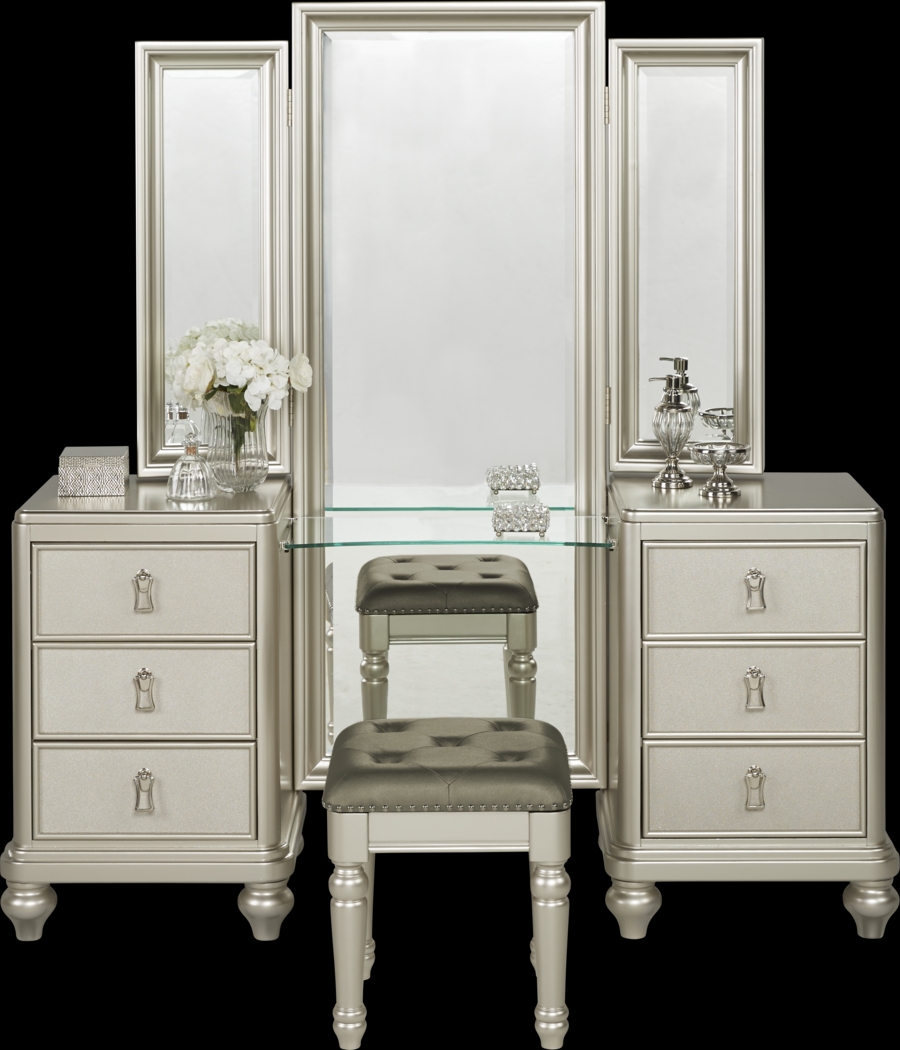 Paris Silver 2 Pc Vanity Set - Thumbnail - Image 1