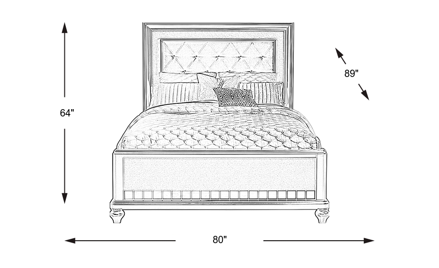 Dimension Image. Please refer to the Dimension Tab on this page for dimension details.