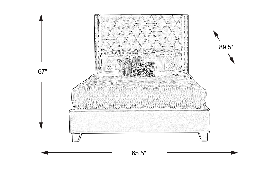 Dimension Image. Please refer to the Dimension Tab on this page for dimension details.