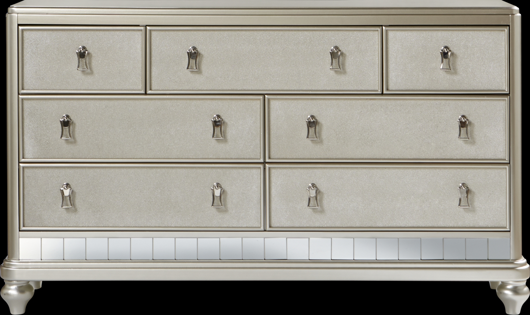 Paris Silver 8 Pc Queen Bedroom - Thumbnail - Image 6