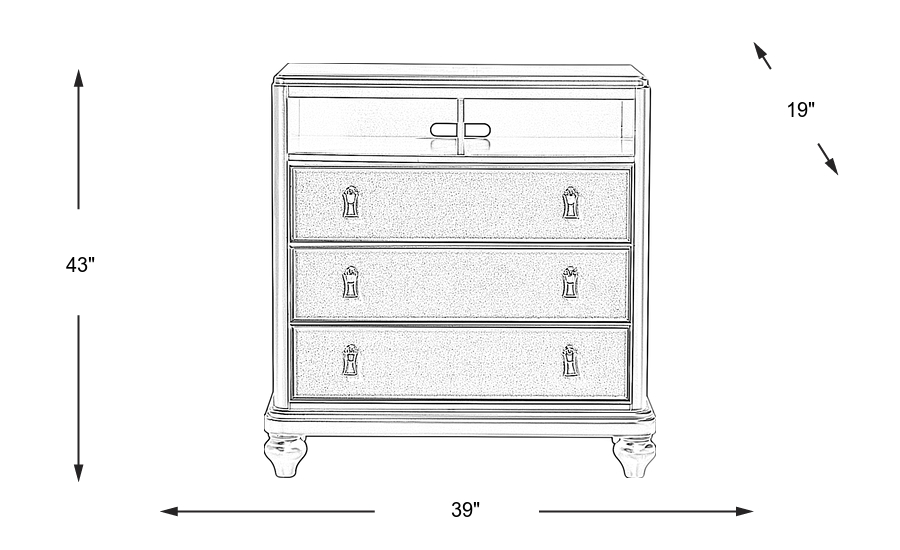 Dimension Image. Please refer to the Dimension Tab on this page for dimension details.