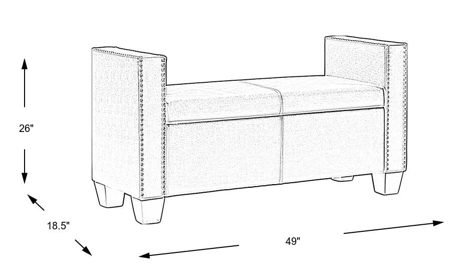 Dimension Image. Please refer to the Dimension Tab on this page for dimension details.