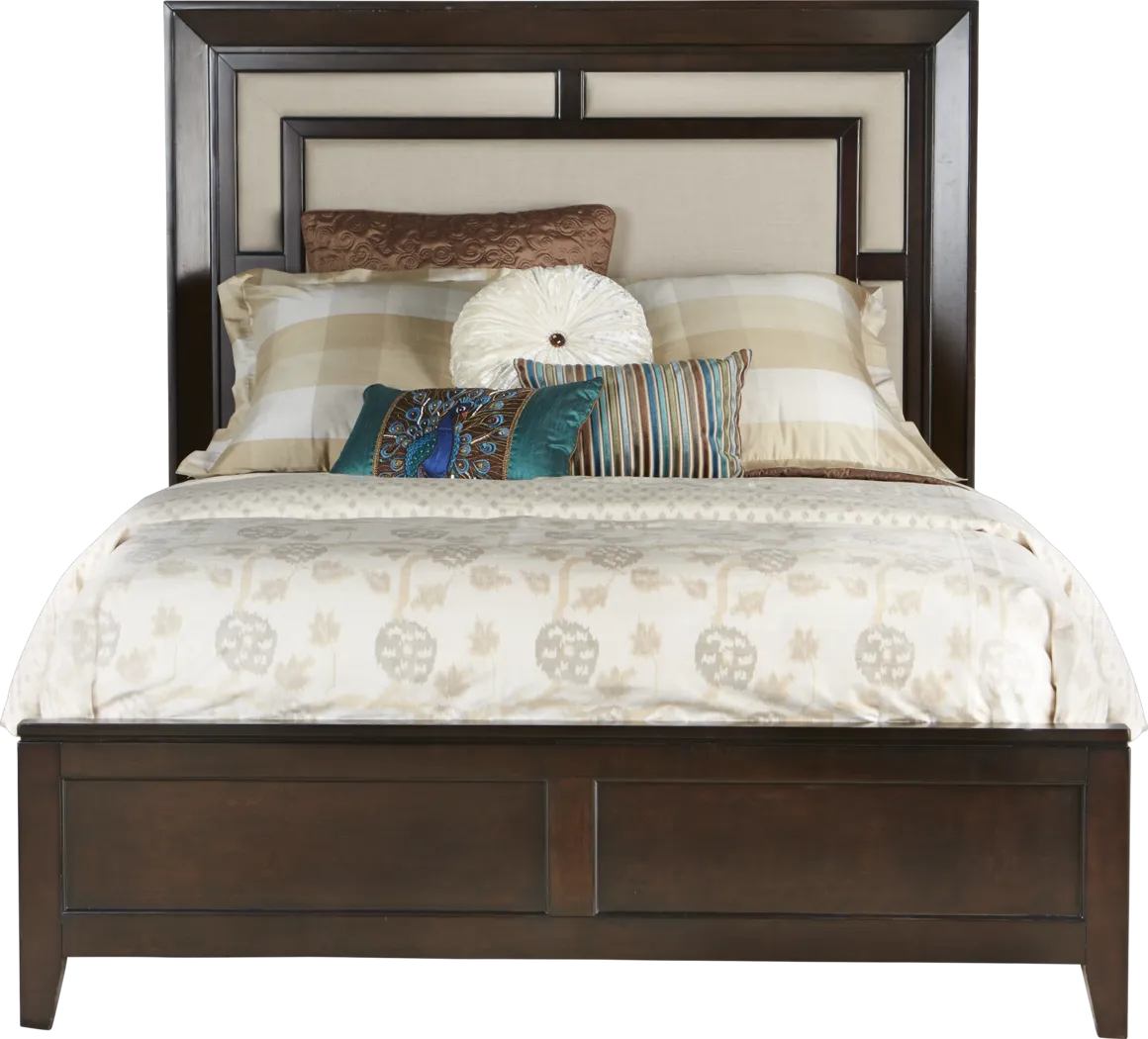 Santa Clarita Dark Cherry 3 Pc Queen Bed - Thumbnail - Image 1