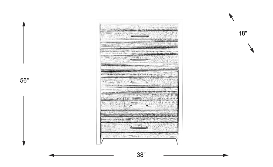 Dimension Image. Please refer to the Dimension Tab on this page for dimension details.