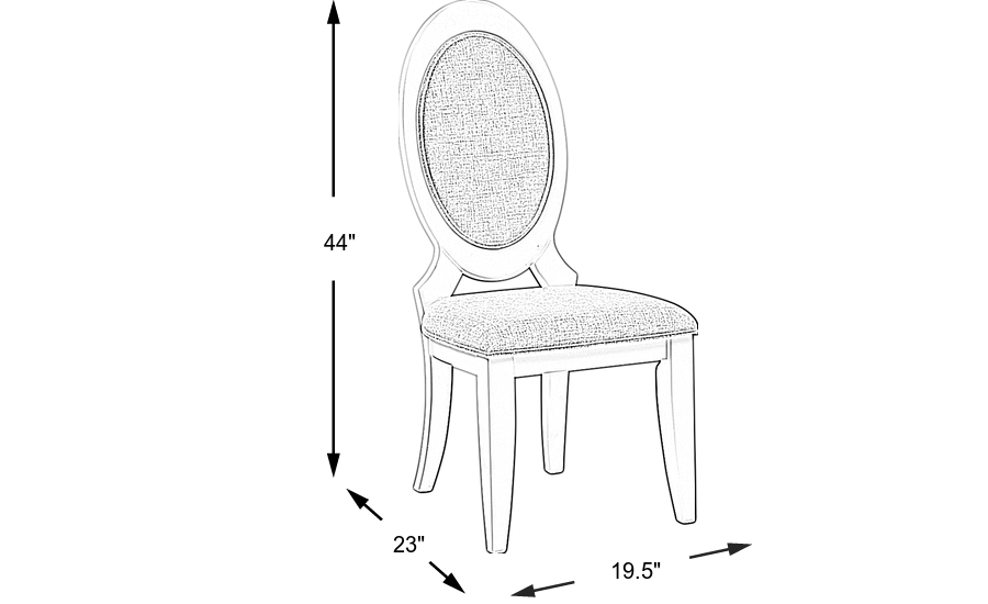 Dimension Image. Please refer to the Dimension Tab on this page for dimension details.