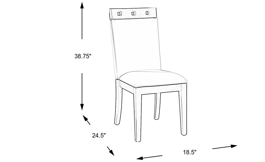 Dimension Image. Please refer to the Dimension Tab on this page for dimension details.