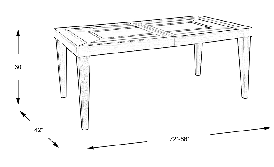 Dimension Image. Please refer to the Dimension Tab on this page for dimension details.