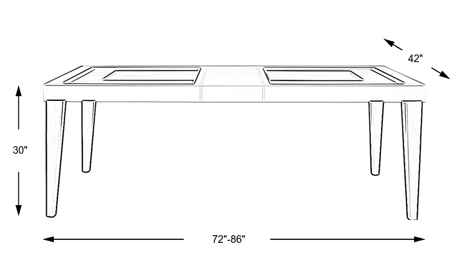 Dimension Image. Please refer to the Dimension Tab on this page for dimension details.