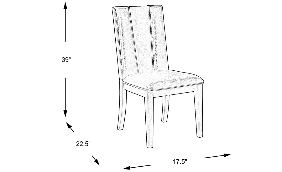 Dimension Image. Please refer to the Dimension Tab on this page for dimension details.