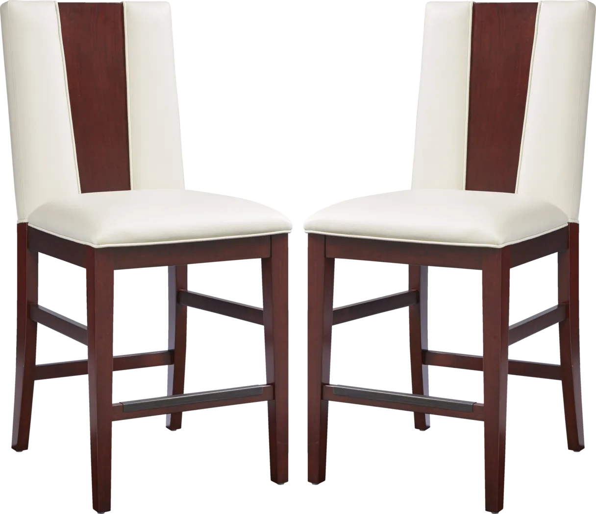 Savona Set of 2 Wood Back Counter Height Stools - Thumbnail - Image 1