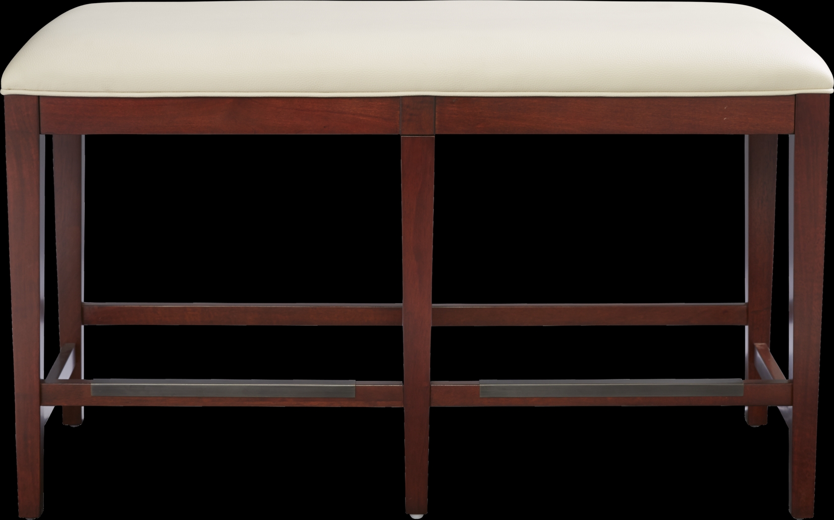 Savona White Counter Height Bench - Thumbnail - Image 2