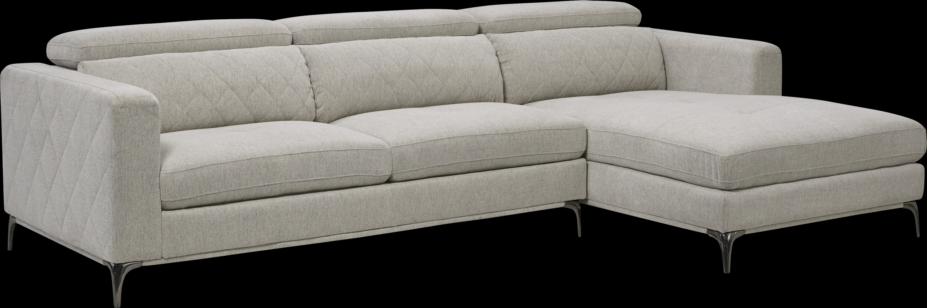 Sorrento Dove 2 Pc Sectional - Thumbnail - Image 1