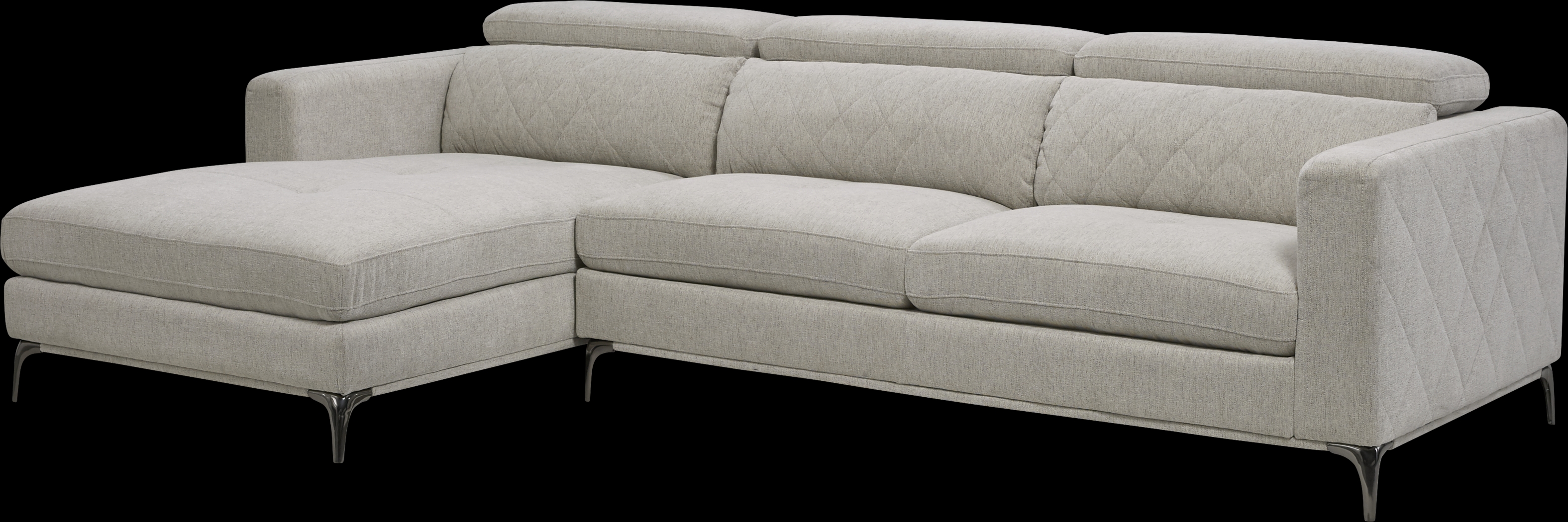 Sorrento Dove 2 Pc Sectional - Thumbnail - Image 1