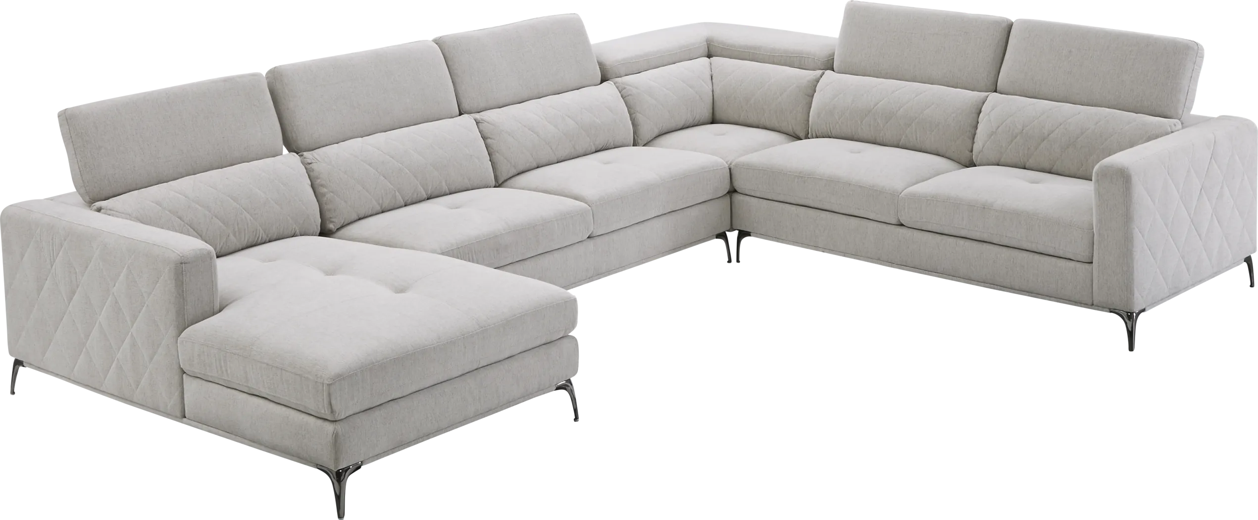 Sorrento Dove 4 Pc Sectional - Thumbnail - Image 3
