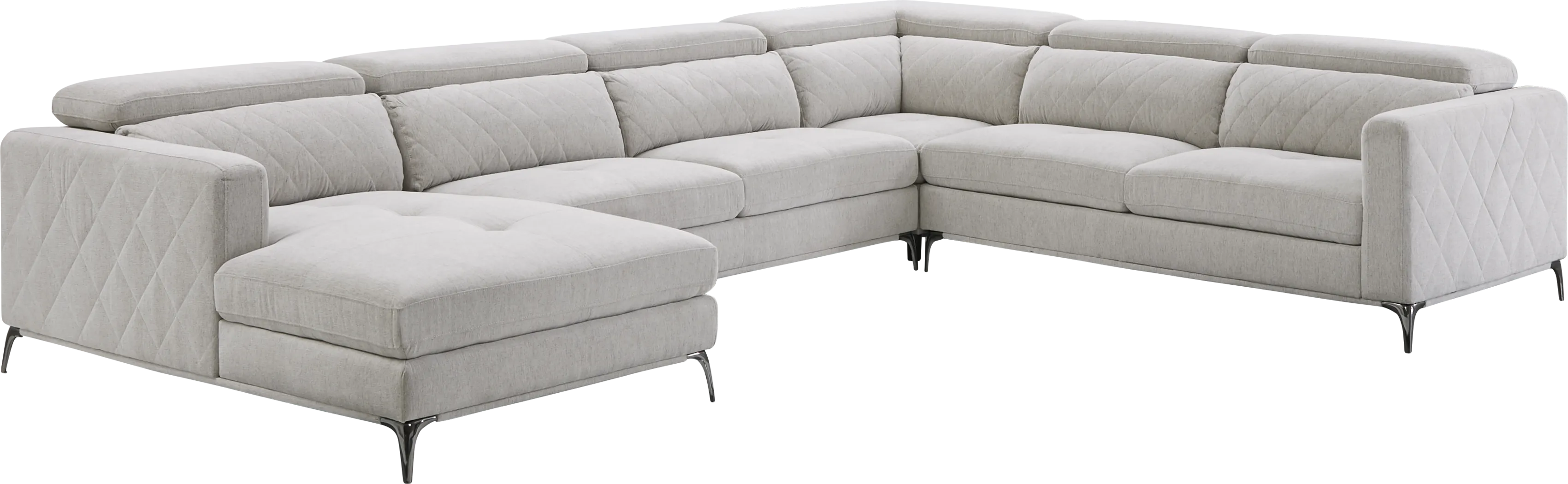 Sorrento Dove 4 Pc Sectional - Thumbnail - Image 1